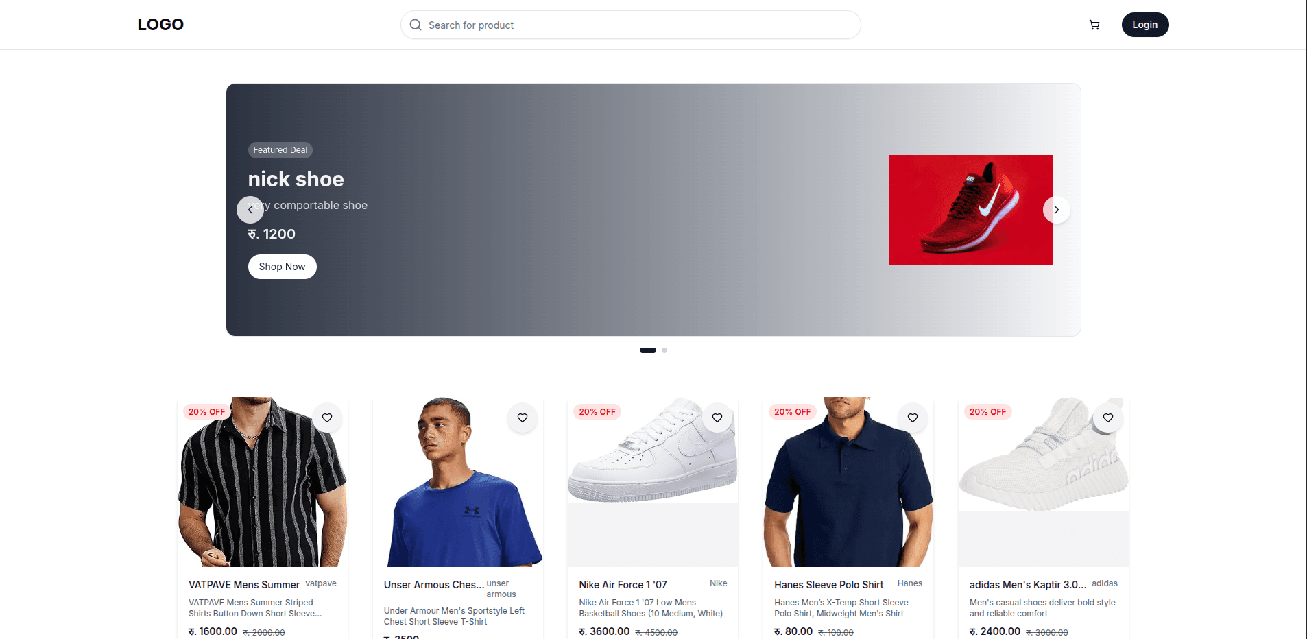 vendora's homepage img